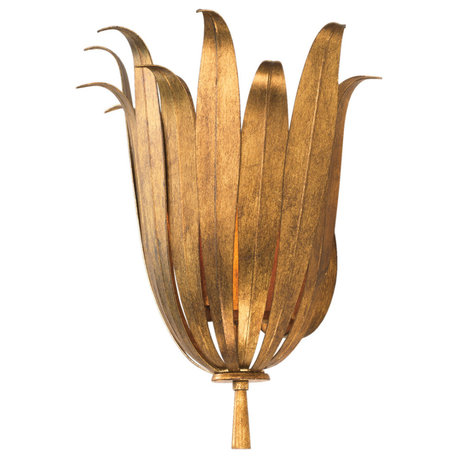 Capital Lighting 649511 Eden 14" Tall Wall Sconce - Antique Gold