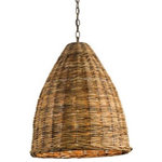 Currey and Company - Currey and Company Basket - 1 Light Pendant, Natural Finish - NULL