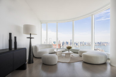 Inspiration for a modern living room remodel in New York