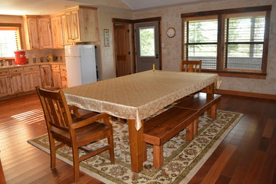 Inspiration for a craftsman dining room remodel in Other