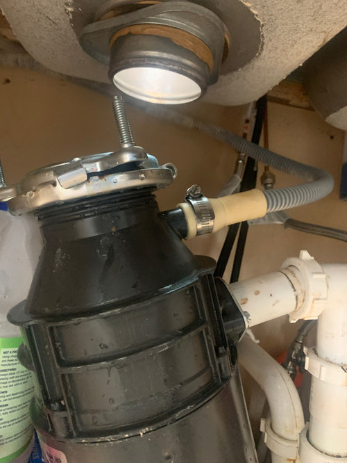 Garbage disposal detached?