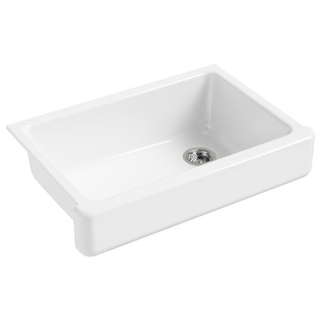 Kohler K-5826 Whitehaven 32-1/2" Self-Trimming Farmhouse Single - White