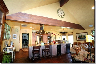 Inspiration for a rustic kitchen remodel in Other