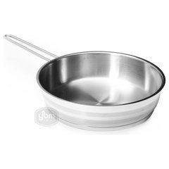 Stainless deep frying pan - Strate removable handle, Frying pans