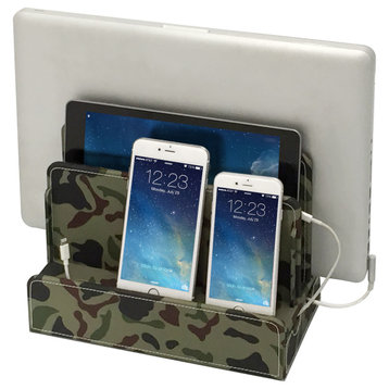 Multi-Device Charging Station & Dock, Camo, Without Power Supply
