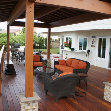 IPE multi level modern backyard