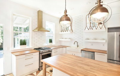 Kitchen of the Week: A Designer's Budget Wood-and-White Makeover