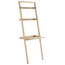 Ladder Wooden Desk With Shelving, Whitewash