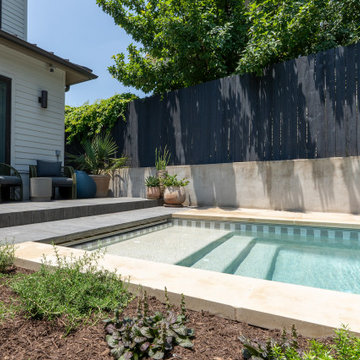 Texas Tiny Pools: Greyscale Striped Pool Waterline