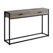 Accent Table in Dark Taupe and Black