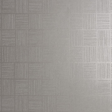 Glint Silver Distressed Geometric Wallpaper Bolt