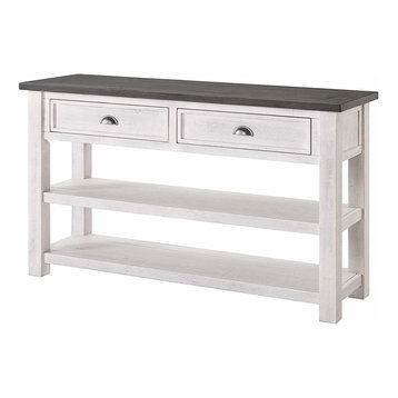 farmhouse entryway table with storage