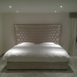 Deep buttoned bespoke bed - Panel Beds