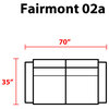 Fairmont 2 Piece Outdoor Wicker Patio Furniture Set 02a