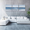 "Calm Waves" Hand Painted Canvas Art, 60"x20"