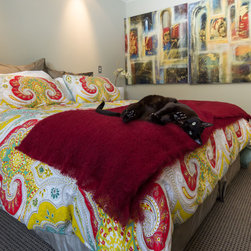Red Mohair Throw Blankets - Blankets
