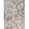 8' x 10' Soft Beige Birds and Trees Area Rug
