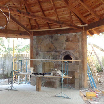 The Hammer Family Wood Fired Pizza Oven and Fireplace Combo in Louisiana