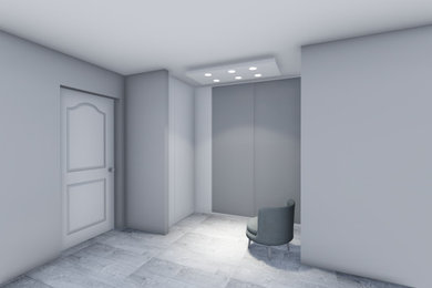 Example of a hallway design in Hampshire