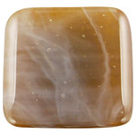 Glass Storm Studios - Clouds in Your Coffee Handmade Knob - Knobs measure approximately 1.25" square and pulls measure approximately .75" x 4.25" with a 3" center to center. Hardware has a brushed nickel finish and uses a standard 8-32 screw.