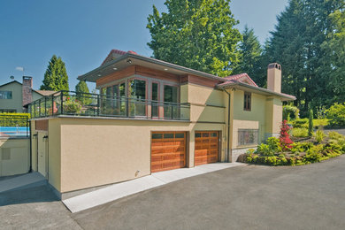 Mediterranean exterior home idea in Portland