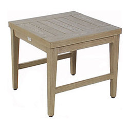 Ebel 22" Square Portofino End Table - Outdoor Side Tables
