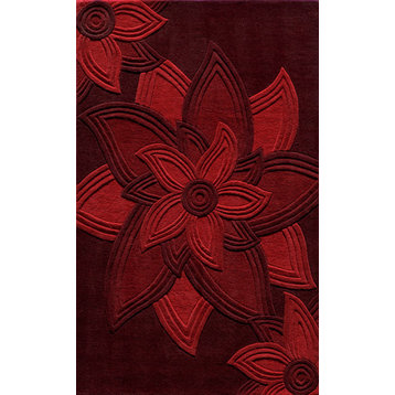 Rug Momeni Delhi, DL-40, Red, 3'6"x5'6", 20425