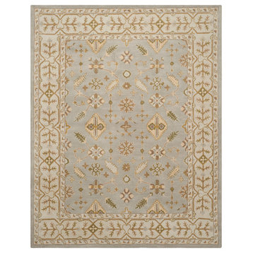 Safavieh Classic Collection CL933 Rug, Light Blue/Ivory, 8'x10'