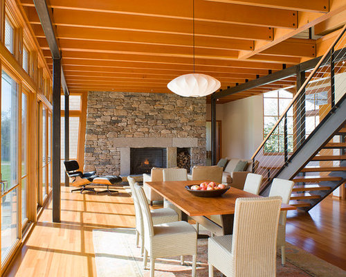 Floor To Ceiling Stone Fireplace | Houzz