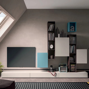 Oceanic contemporary modern TV media unit by Morassutti