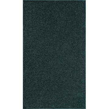 Bright House Solid Color Area Rugs Forest Green - 2' x 6'