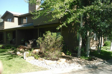 Example of an exterior home design in Salt Lake City