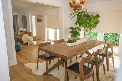 Dining room - scandinavian dining room idea in Miami