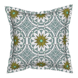 Gray Starburst Thorw Pillow - Decorative Pillows