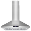 36" 380 CFM Ducted Island Range Hood with LED Lighting in Stainless Steel