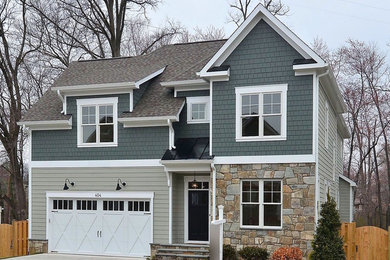 Inspiration for a craftsman exterior home remodel in DC Metro