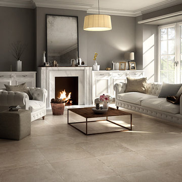 Porcelain Tile Living Room