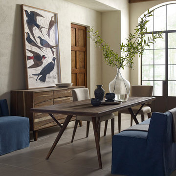 CW302 - CRAWFORD DINING TABLE, CW202 - CRAWFORD CHAIR, CW305 - CRAWFORD SERVER