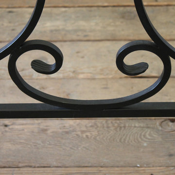 Custom Black Iron Queen Size Canopy Bed