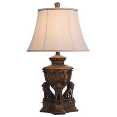 Lalia Home 25-inch Red Bronze Table Lamp