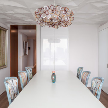 Battery Park Residence - Dining Room with Wet Bar Closed