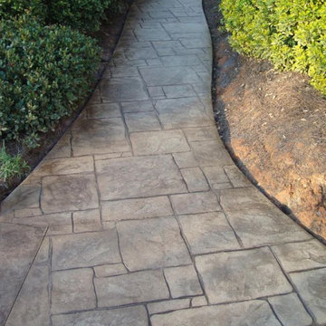 Stamped Concrete Walkway