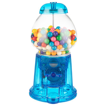 11" Translucent Gumball Machine Coin-Operated Candy Dispenser Vending Machine