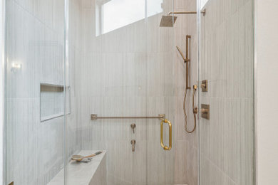 Inspiration for a contemporary bathroom remodel in Houston