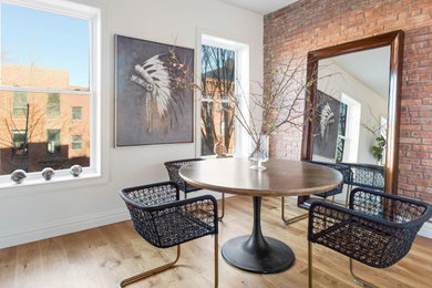 Example of a large minimalist home design design in New York