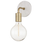 Mitzi by Hudson Valley Lighting - Chloe Wall Sconce, Style A, Finish: Aged Brass - We get it. Everyone deserves to enjoy the benefits of good design in their home - and now everyone can. Meet Mitzi. Inspired by the founder of Hudson Valley Lighting's grandmother, a painter and master antique-finder, Mitzi mixes classic with contemporary, sacrificing no quality along the way. Designed with thoughtful simplicity, each fixture embodies form and function in perfect harmony. Less clutter and more creativity, Mitzi is attainable high design.