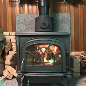 HiFlame Stallion Extra Large Cast Iron Wood Stove with Double Doors