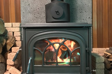 HiFlame Stallion Extra Large Cast Iron Wood Stove with Double Doors