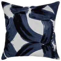 Kosas Home Rilo Printed 22" Throw Pillow, Indigo