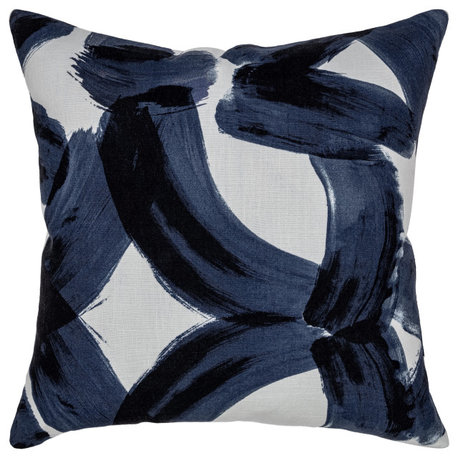 Kosas Home Rilo Printed 22" Throw Pillow, Indigo